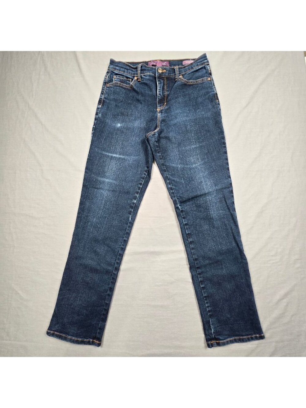 Gloria Vanderbilt Women’s Jeans Size 8 Amanda Classic Fit Tapered Leg Denim Blue
